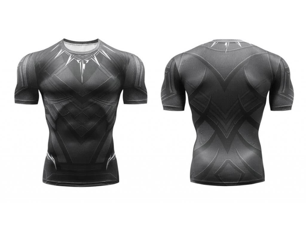 Fitness Tričko Black panther