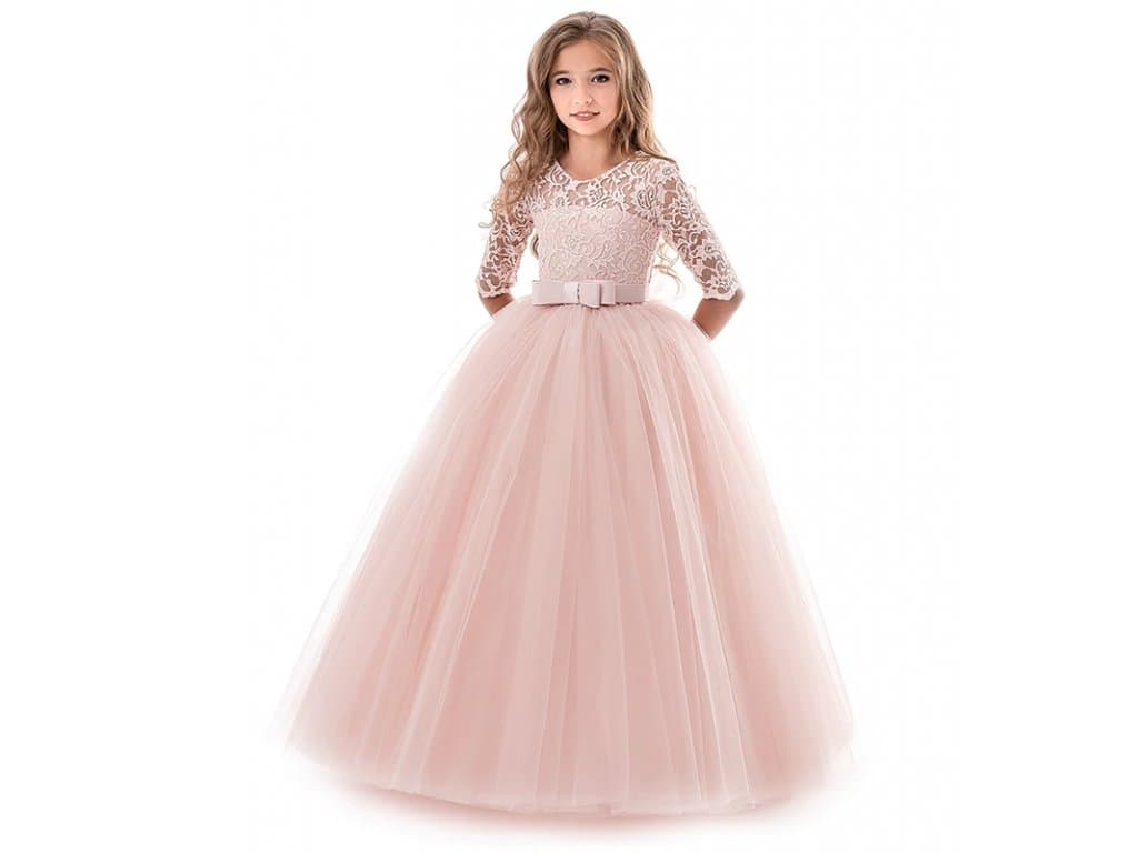 Dívčí dětské svatební šaty "Princess" růžové
