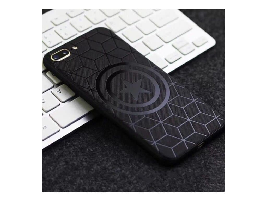 Černý Kryt na Iphone Kapitán amerika
