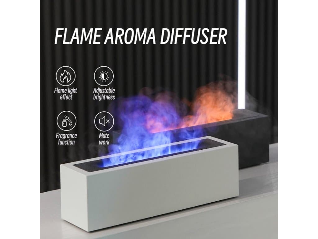 200ml Aroma Difuzér Zvlhčovač vzduchu s plamenem