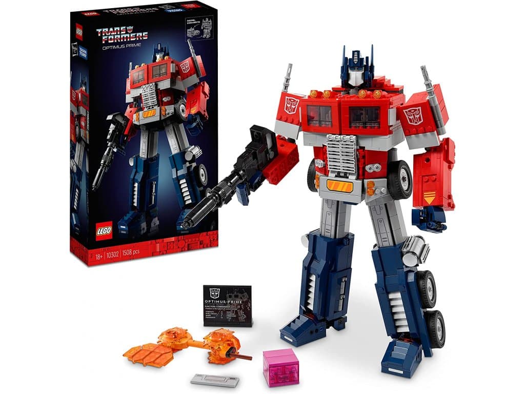 LEGO 10302 Sada Optimus Prime Set Transformers Figurka Robot a Náklaďák 2v1
