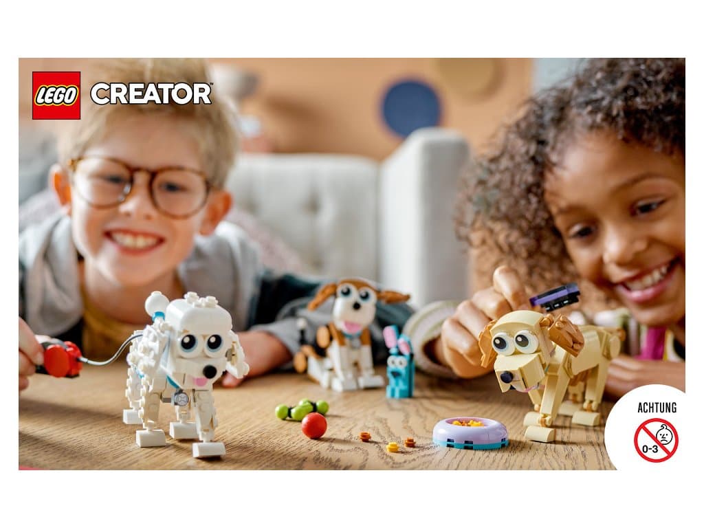 LEGO 31137 Creator 3v1 Roztomilý pes velikonoční dárek sada s figurkami
