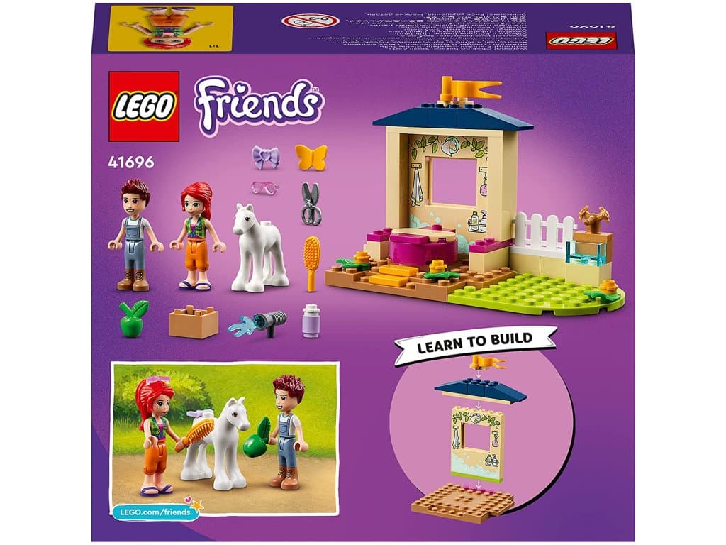 LEGO 41696 Friends péče o poníky, koňská stáj s koňskou figurkou