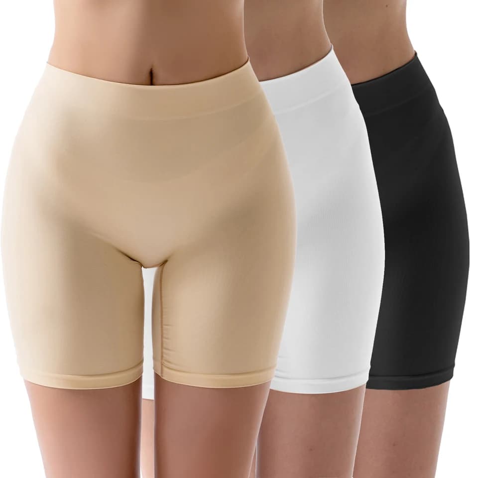 Dámské bezešvé stahovací kraťasy Boyshorts - Stahovací kraťasy s regulací bříška pod šaty