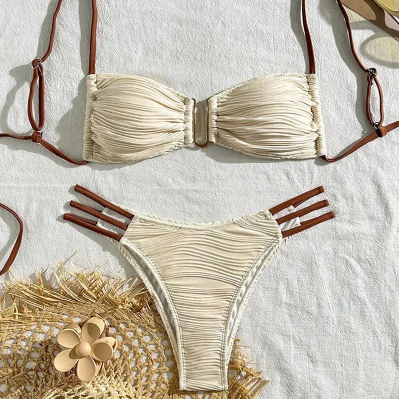 Women's Push Up Bikini Set - Brazilian Style Two Piece Swimwear for Beach & Pool Swimming
