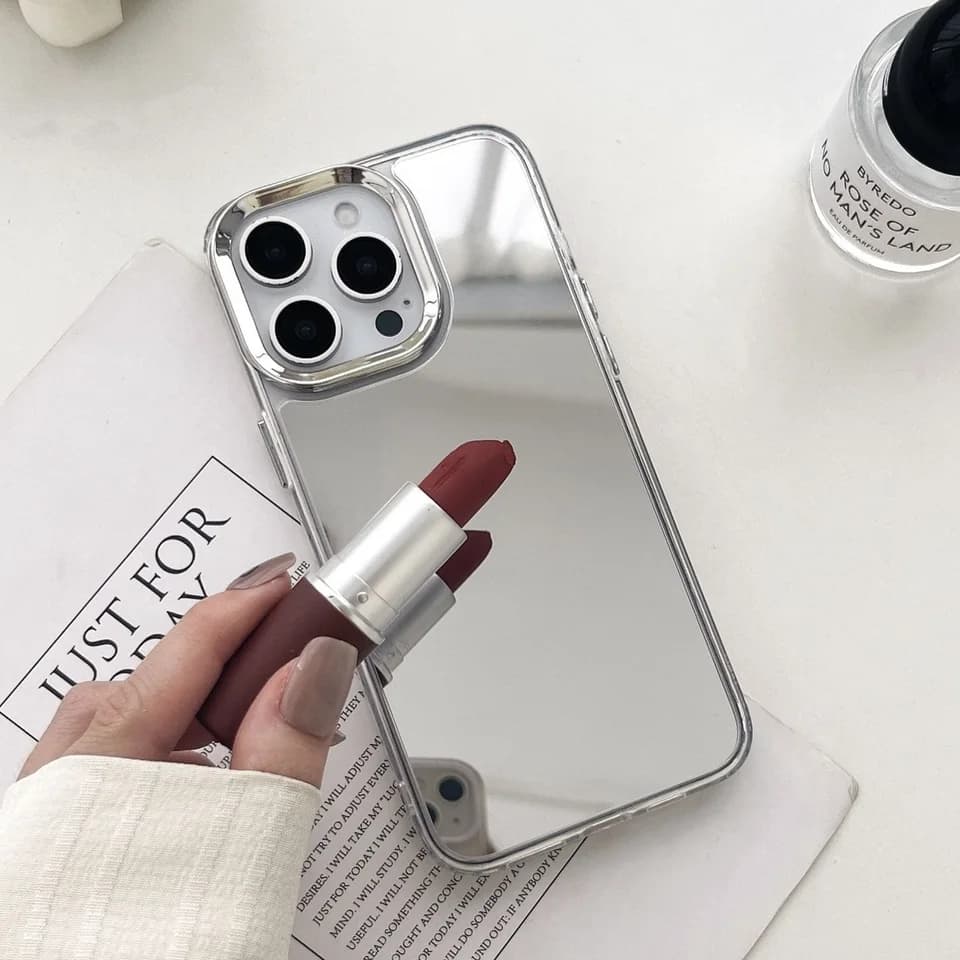 Luxusní zrcadlový kryt na telefon pro iPhone 16 15 14 13 12 11 Pro Max XR XS nárazuvzdorný pevný kryt