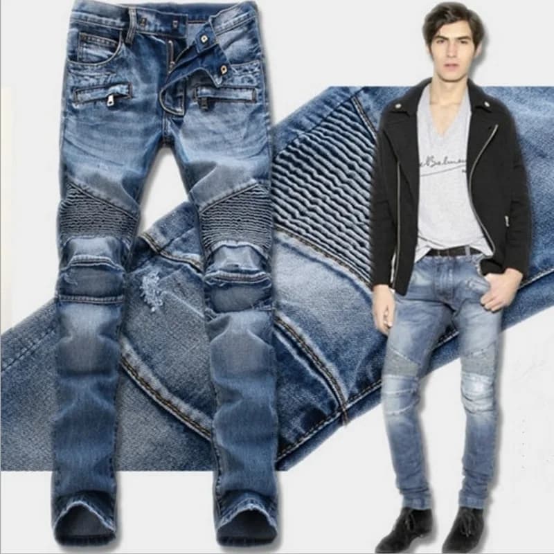 Motorkářské kalhoty jeans protipádové celoroční závodní kalhoty pro jezdce