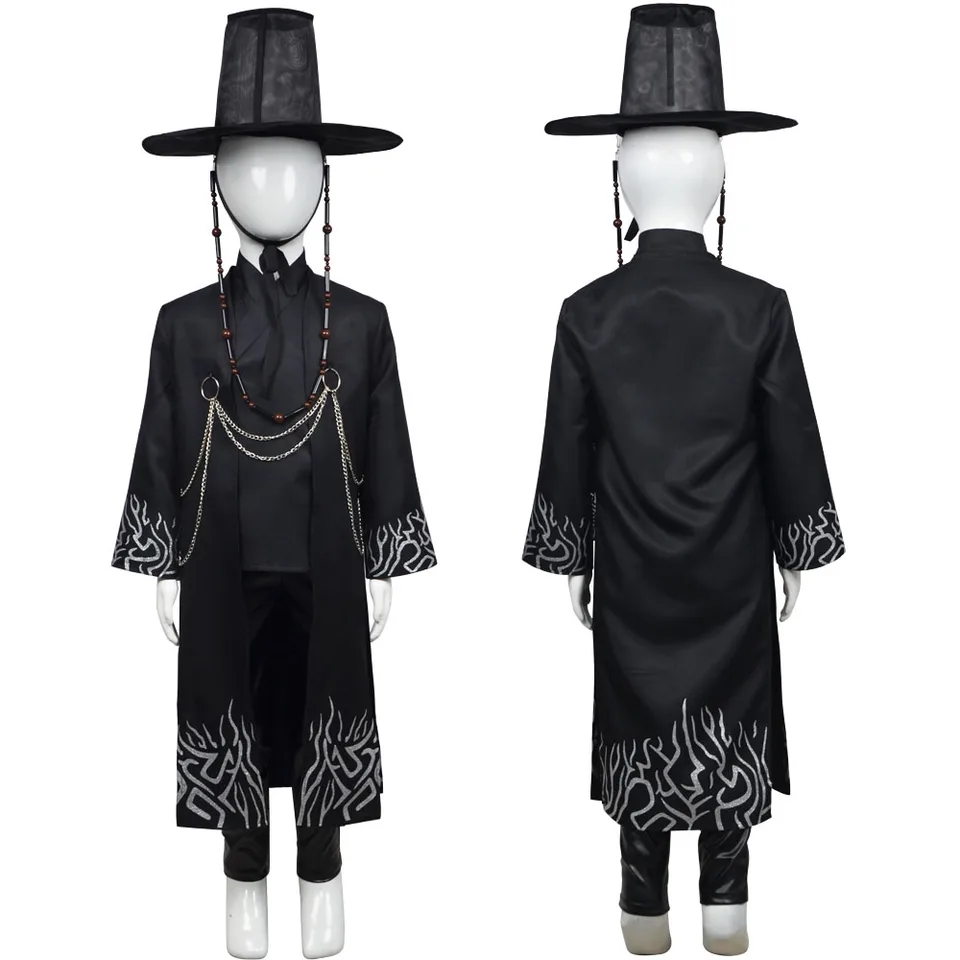 Kostým pro cosplay Halloween party anime postavy chlapci démon hunter outfit sada