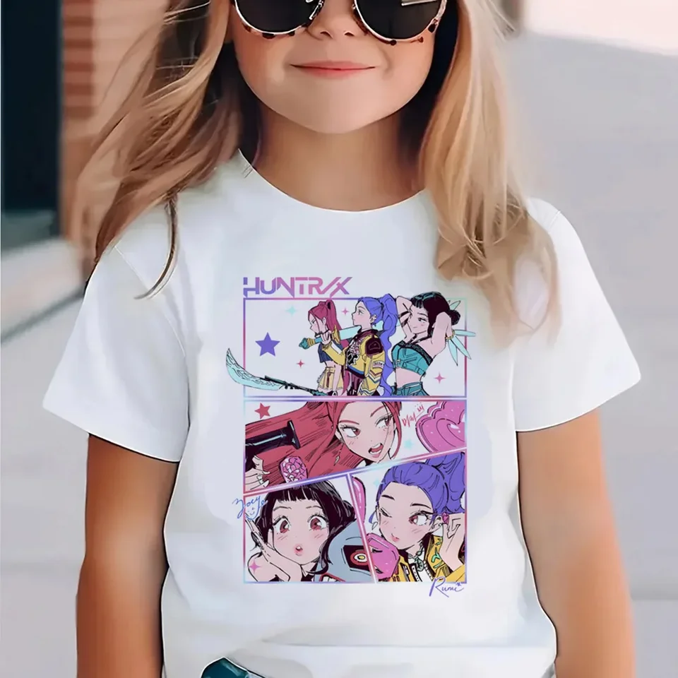 Dětské tričko Demon Hunters | Roztomilý módní top pro kluky a holky | Anime design