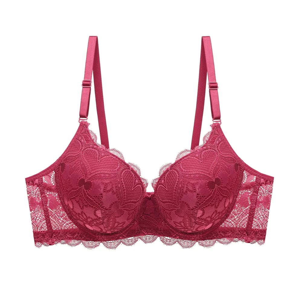 Sexy push up podprsenka dámská krajková tvarující B/C košíček 75-95 béžová černá