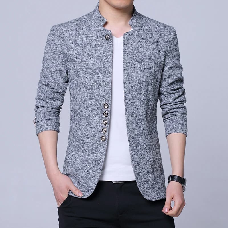 Pánský vlněný kabát slim fit kostkovaný zimní kabátek s výstelkou XXS-5XL