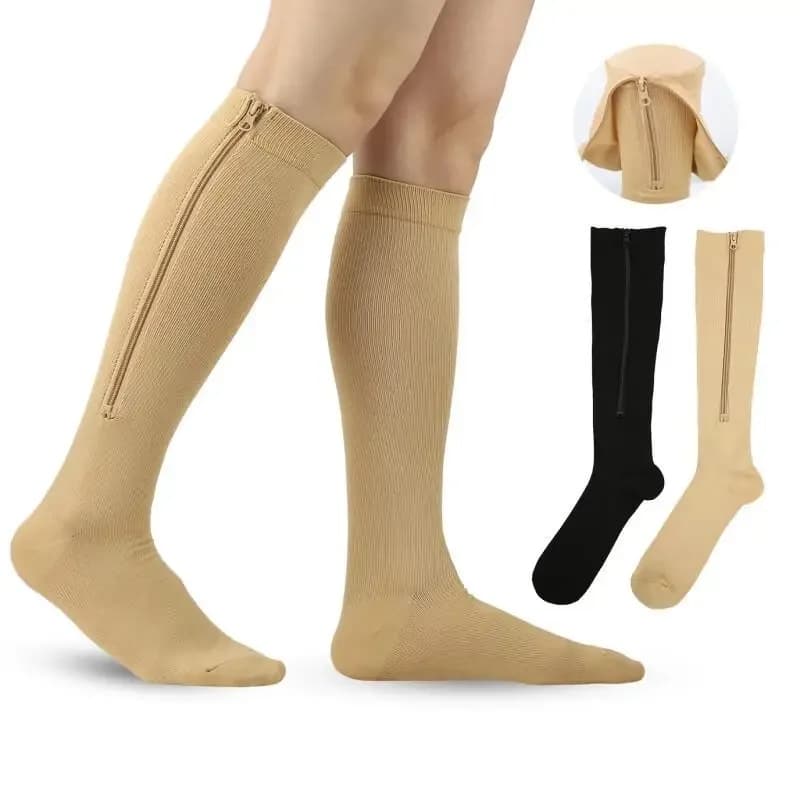Kompresní ponožky unisex pro sport a regeneraci - úleva od bolesti, prodyšné sportovní návleky