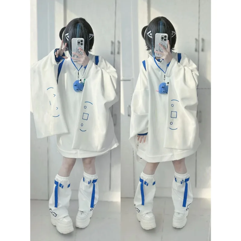 Dámská módní bunda s širokými rukávy - jarní/podzimní lehký kardigan na zip