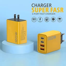 4portová USB-C PD nabíječka Quick Charge 3.0 nástěnná USB nabíječka do telefonu s rychlonabíjením pro iPhone 16 15 14 Samsung Xiaomi Huawei - náhled 3