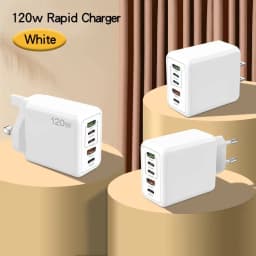 5portová USB-C PD nabíječka s rychlým nabíjením PD Quick Charge 3.0 USB-C adaptér pro nabíječku telefonu pro iPhone 15 14 13 Xiaomi Samsung - náhled 3