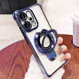 Pro OPPO Reno 14 13 12 11 Reno 14 Reno 13 F Pro 13F 14F 12F Pouzdro s magnetickým držákem, pokovování, airbag, měkké, průhledné, nárazuvzdorné - náhled 5