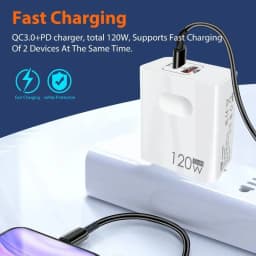 120W super rychlá nabíječka Pro adaptér originální rychlá nabíječka USB-C PD 3.0 QC 4.0 pro Xiaomi 13 12 Redmi Note 12 EU UK US zástrčka 2025 - náhled 4