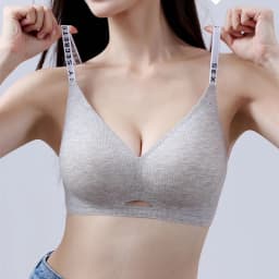 Sexy Seamless Women's Underwear, Wire-free, Hollow, Comfortable, Breathable, Push-up Sports Bra For 