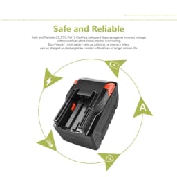 Náhradní baterie Battool 28V 6,0Ah Li-Ion pro Milwaukee Tool 28V M28 48-11-2830 0730-20 0726-22 0780-20 s LED diodami - náhled 5