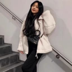 Nová dámská fleecová bunda, podzimní a zimní, teplá plyšová bunda na zip, Harajuku, ležérní volná dámská tlustá bunda, topy a oblečení - náhled 5