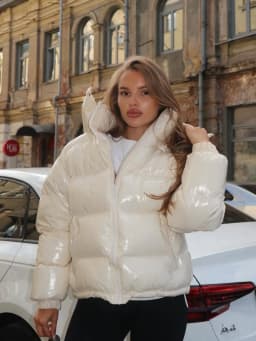 Dámská bavlněná prošívaná bunda, ležérní zimní kabát, pevná kapuce, stojáček na zip, kapsa, teplý dámský kabát, denní pouliční oblečení, nové svrchní oblečení - náhled 5