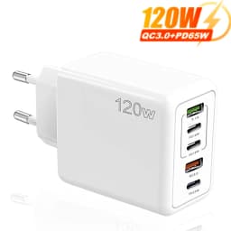 5 Ports USB C PD Charger Fast Charging PD Quick Charge 3.0 USB C Phone Charger Adapter For iPhone 15
