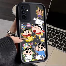 Pouzdro C-Crayon S-ShinChan pro Samsung Galaxy S25 Ultra Plus S24 S23 S22 S21 S20 FE A73 A72 A71 A56 A55 A54 5G A52 A52S 4G - náhled 3