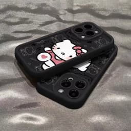 Sanrio Ins Hello Kitty telefon kryt pro iPhone X XR XS 7 8 Plus 16 15 14 13 11 12 Pro Max Y2k dívčí průhledný dárek silikonový kryt proti pádům - náhled 6