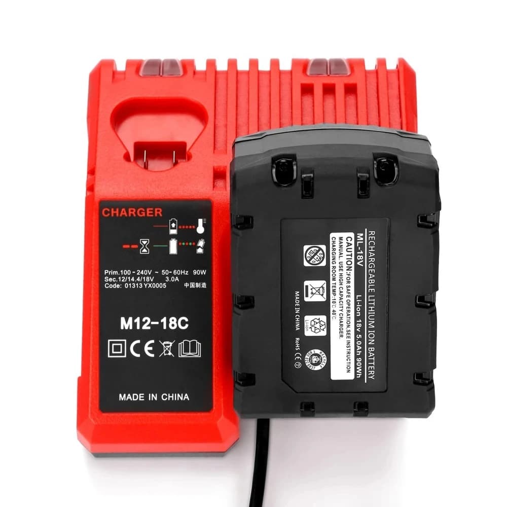 Profesionální nabíječka lithium-iontových baterií M12-18C pro Milwaukee 12 V 14,4 V 18 V C1418C 48-11-1815/1828/1840 M18 M14 M12 lithium-iontová baterie