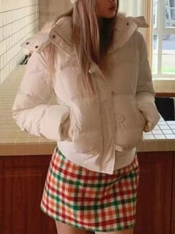 Japonská nová kawaii patchworková elegantní prošívaná bunda podzim/zima sladká volná teplá bunda růžová Harajuku módní kapsy oblečení 2025 - náhled 4