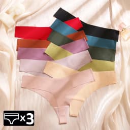 3Pcs/Lot Sexy G-String Women Underwear Female T-back Panties Lingerie Seamless Low Waist Underpants 