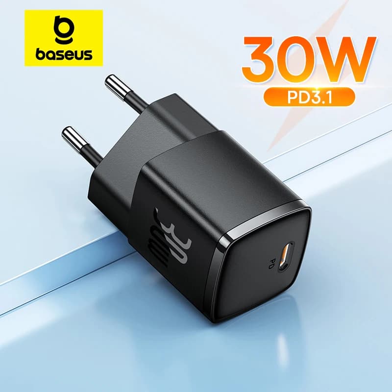 Nabíječka Baseus 30W GaN PD rychlonabíječka pro iPhone 15 14 13 12 11 Xs Max rychlonabíječka PD3.0 QC3.0 nabíječka telefonů typu C nabíječka tabletů