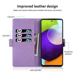 Kožené flipové pouzdro na telefon pro Samsung Galaxy J4 J6 Plus 2018 J2 Core J3 J5 J7 2017 luxusní reliéfní peněženka nárazuvzdorný držák kryt - náhled 3
