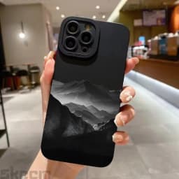 Kryt Black Mountain Peak se vzorem pro Samsung Galaxy S25 S24 S23 Ultra S22 Plus S21 FE S20 A55 A54 A15 A35 Nárazuvzdorný kryt - náhled 6