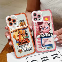 Pouzdro s motivem mozaiky Pokémonů Jigglypuffs pro Samsung Galaxy S24 S23 S22 S21 Ultra Plus 5G S20 FE Note 20 10 s okrajovým potiskem - náhled 2