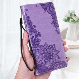 Leather Flip Phone Case For Samsung Galaxy J4 J6 Plus 2018 J2 Core J3 J5 J7 2017 Luxury Emboss Walle