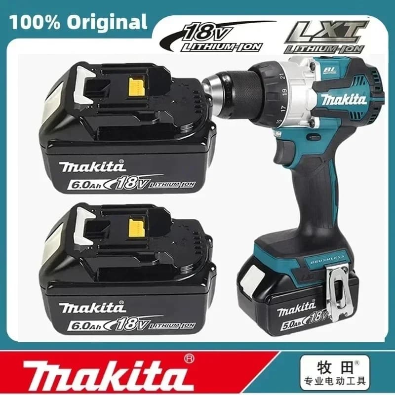 100% Makita DDF487 ddf487 18V šroubovák Bezkartáčová elektrická vrtačka Příklepová vrtačka Decoration Team Power Tools Makita 18V baterie