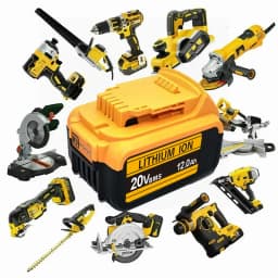 Sada 2 kusů pro DEWALT 20V nabíječku baterií DCB205 12Ah, DCB112 rychlonabíječka pro všechny 20V Max XR pro DEWALT 18V baterie ASTools - náhled 6