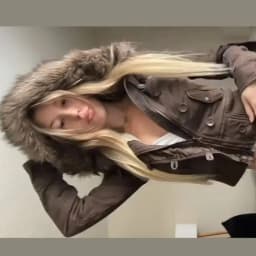 Vintage Popular New Fashion Fur Collar Jacket Female Street Hip Hop Casual Joker Loose Padded Velvet