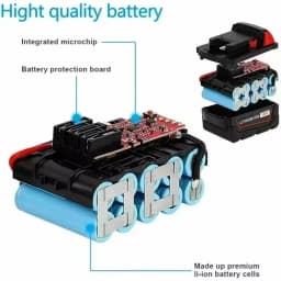 NOVÁ 12000mAH pro Milwaukee M18 18V náhrada za Milwaukee M18B5 XC Li-ion baterie 48-11-1815 48-11-1850 2604-22 2604-20 - náhled 5