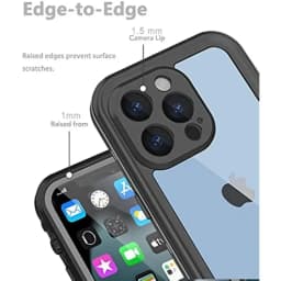 Plně uzavřený průhledný vodotěsný kryt IP68 pro iPhone 16 15 14 Plus 13 12 11 Pro Max Mini XS XR X nárazuvzdorný kryt s ochranou obrazovky - náhled 3