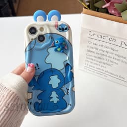 Pouzdro TPU s kreslenými panenkami 3D ušima, vlnité, pro Samsung A15 A25 A35 A55 A07 A17 A06 A16 A26 A36 A56 A05S A14 A24 A34 A54 A13 A23 - náhled 5