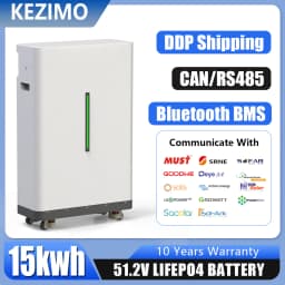 LiFePO4 baterie 51,2 V 300 Ah 15 kWh 48 V lithiová baterie, 6000+ cyklů, CAN RS485 s Bluetooth BMS pro solární invertor, skladem v EU PL - náhled 2