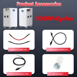 LiFePO4 Battery 48V 600Ah Lithium Battery 51.2V 300Ah 15KW 10000+Cycles Bluetooth BMS CAN RS485 LED 