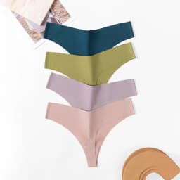 Sada sexy tangáče pro ženy spodní prádlo s T-back kalhotky bezešvé nízký pas kalhotky 10 barev bikiny kalhotky XS-L - náhled 5