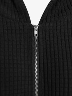 ROSEGAL Roztomilá podzimní/zimní dámská barevná bunda s kočičími ušima, žebrovaná kapuce, teplý dlouhý rukáv, zip, 4XL, svrchní oblečení, nový přírůstek - náhled 3