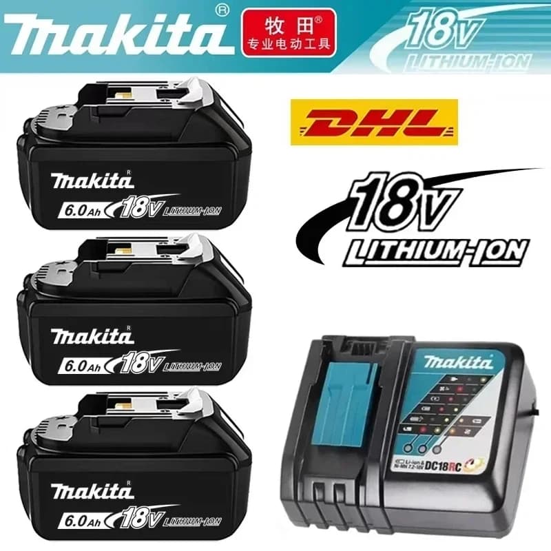 100% originální dobíjecí baterie Makita 18V 6,0Ah, pro Makita BL1830 BL1830B BL1840 BL1840B BL1850 BL1850B elektrické nářadí