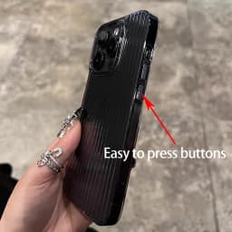 Průhledný kryt na telefon pro iPhone 16 15 11 12 13 14 Pro Max Měkký vlnitý silikonový nárazník Zadní kryt Průhledné pouzdro - náhled 5