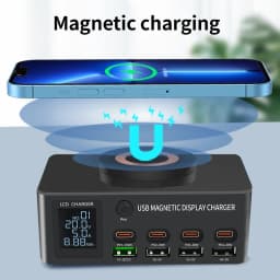 1080W GaN USB C nabíječka 8-portová stolní nabíječka typu C 330W PD3.0 PPS QC3.0 rychlé nabíjení pro MacBook Tablet Samsung iPhone 15 16 - náhled 2
