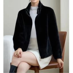 Autumn Winter Thickened Female Jacket Luxury Simulation Mink Fur Integrated Warm Fashion Solid Color